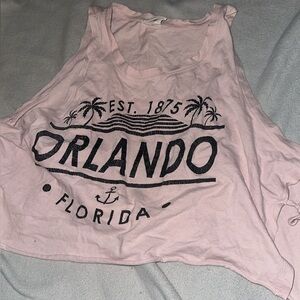 Exist Light Pink Graphic Tank Top
